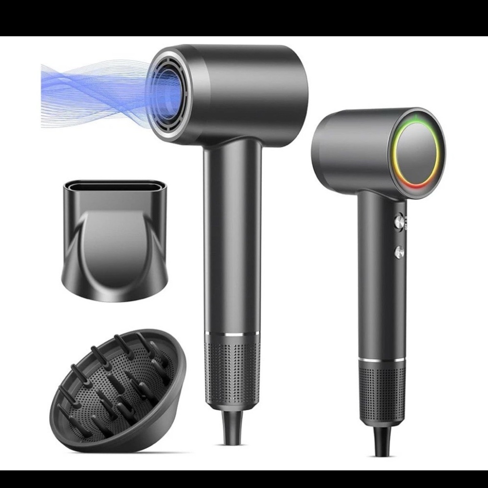 Hair Dryer, 160000 RPM Professional High Speed Ionic Blow Dryer for Fast Dryi...